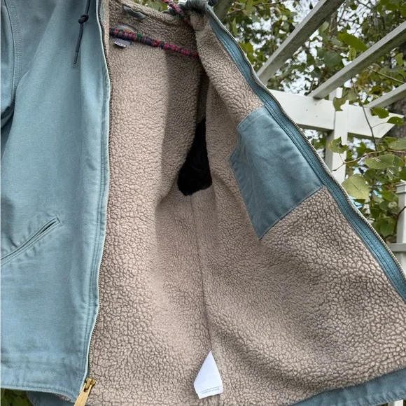 Carhartt Teal SANDSTONE SHERPA-LINED SIERRA JACKET - Picture 5 of 8